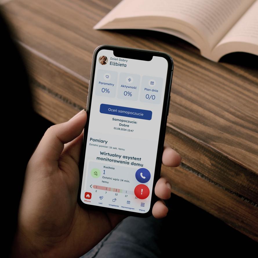 Anna Holding iPhone Mockup